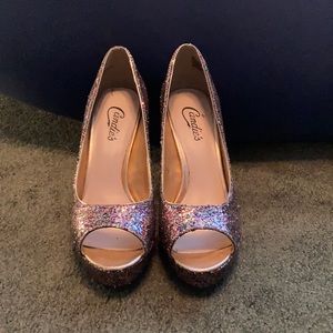 Sparkly high heels